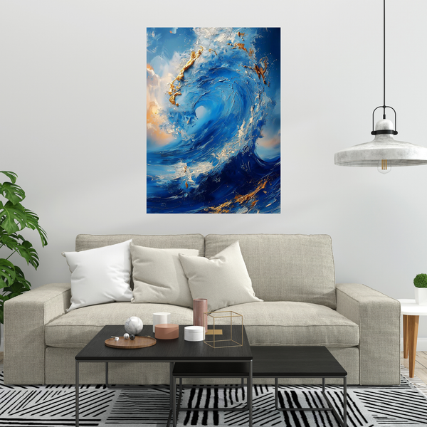 Ocean's Whisper Metal Wall Art