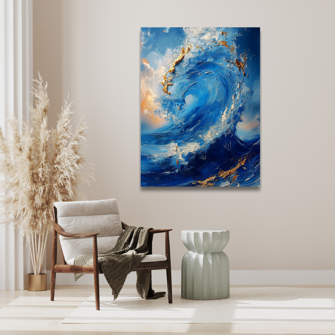 Ocean's Whisper Metal Wall Art